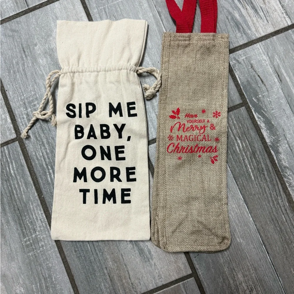 Festive gift Wine Bottle Bags Set